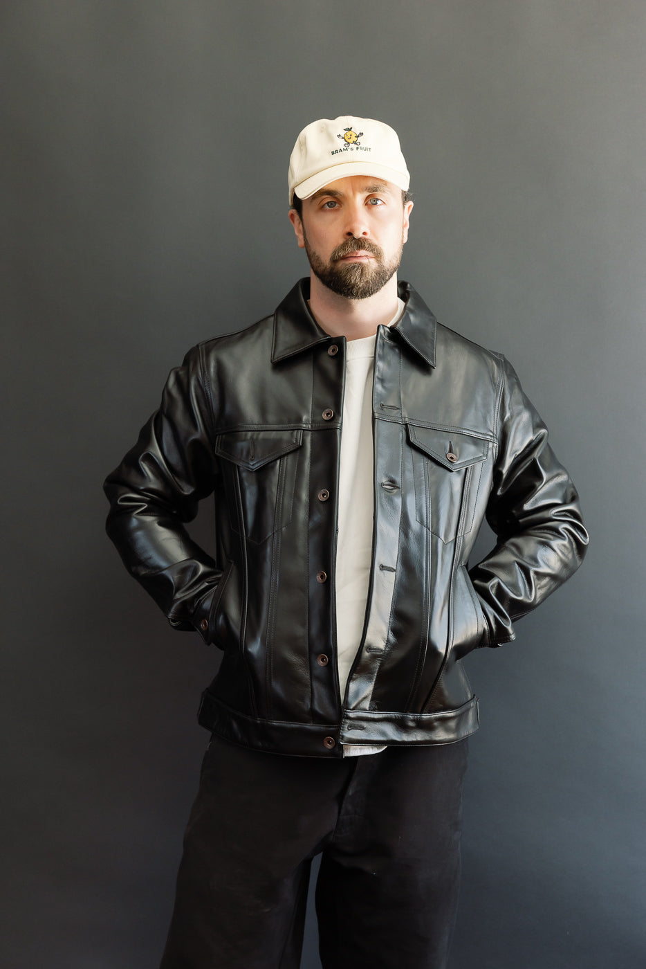 IHJ-64-BLK - Japanese Horsehide Modified Type III Jacket - Black