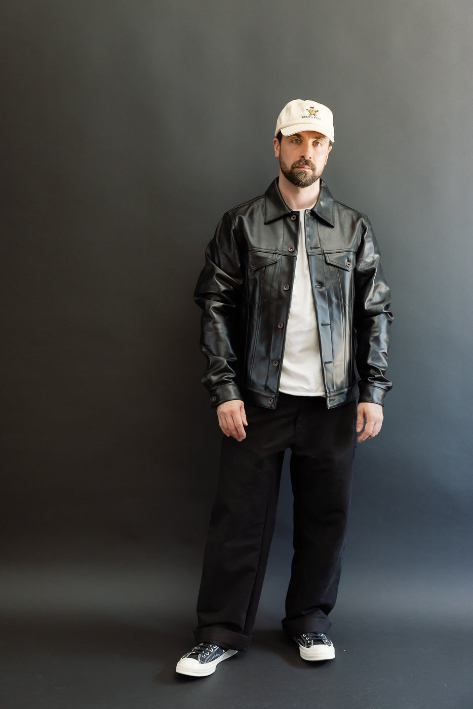 IHJ-64-BLK - Japanese Horsehide Modified Type III Jacket - Black