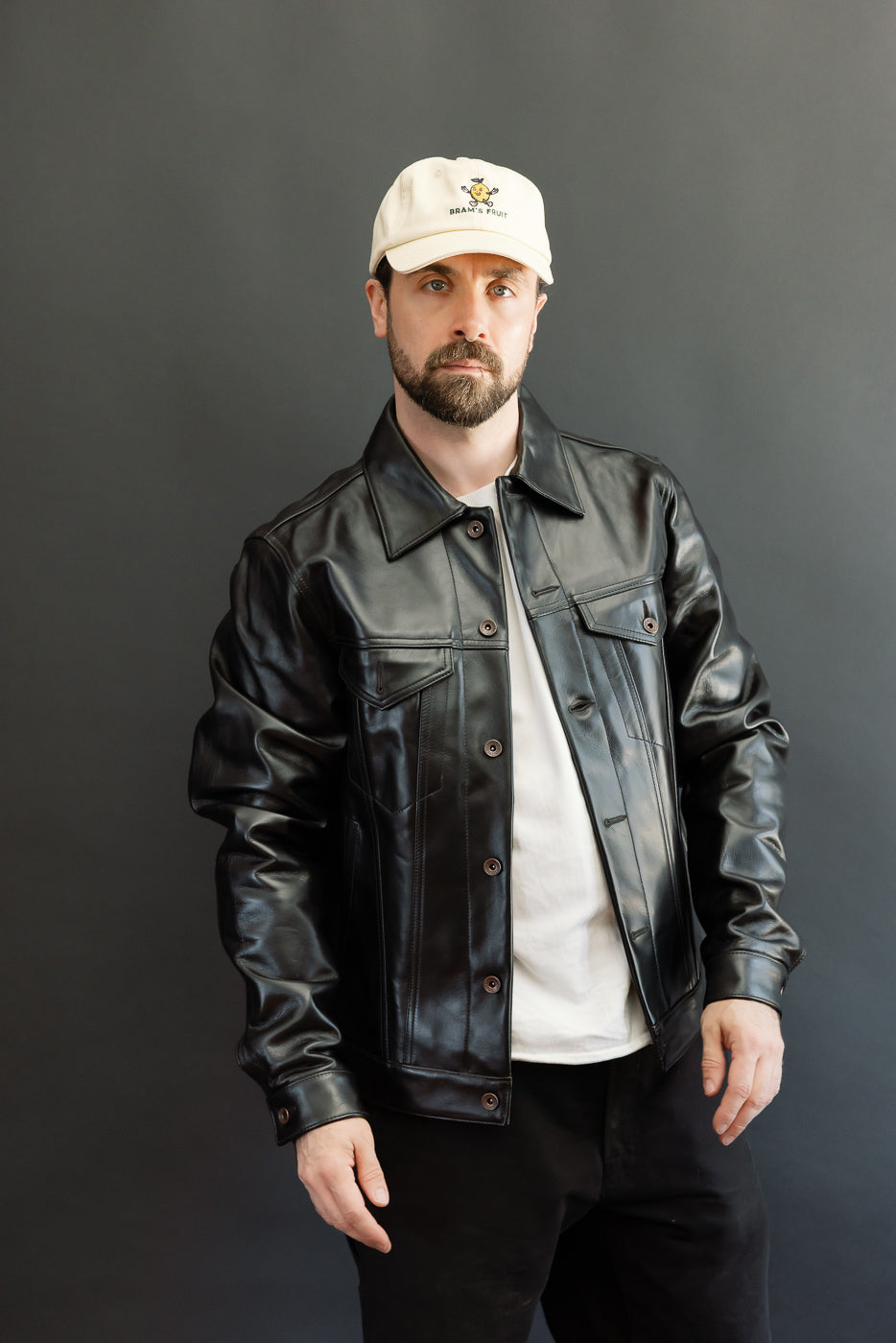 IHJ-64-BLK - Japanese Horsehide Modified Type III Jacket