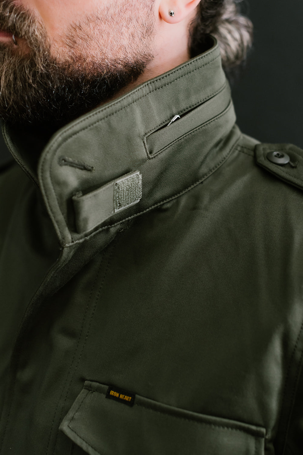 Close-up of male model 5'9