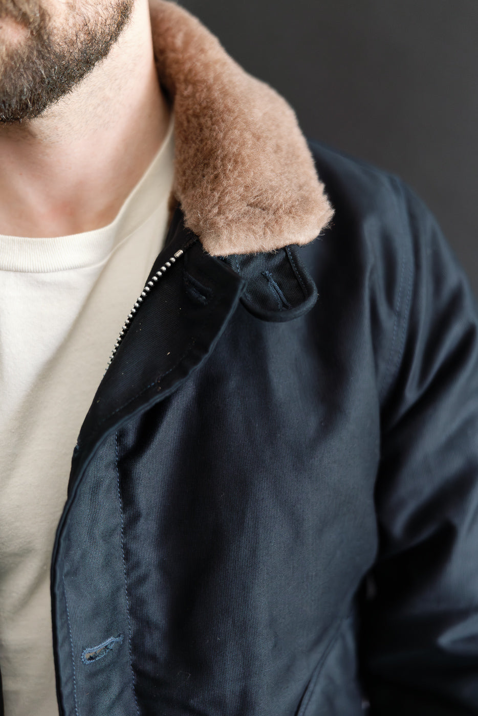 IHM-35-NAV Whipcord N1 Deck Jacket - Navy