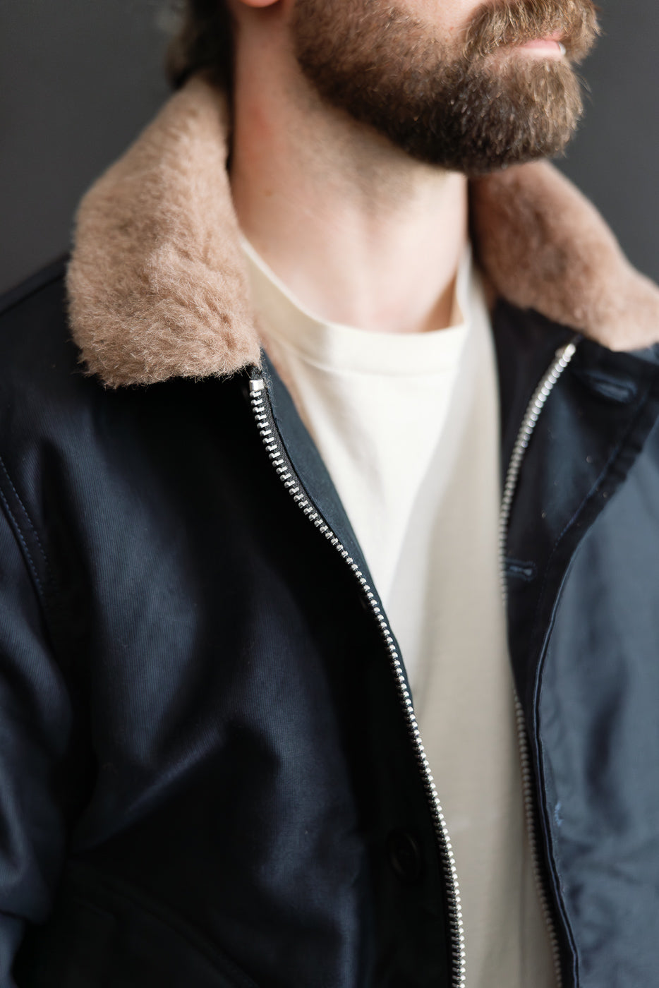 IHM-35-NAV Whipcord N1 Deck Jacket - Navy