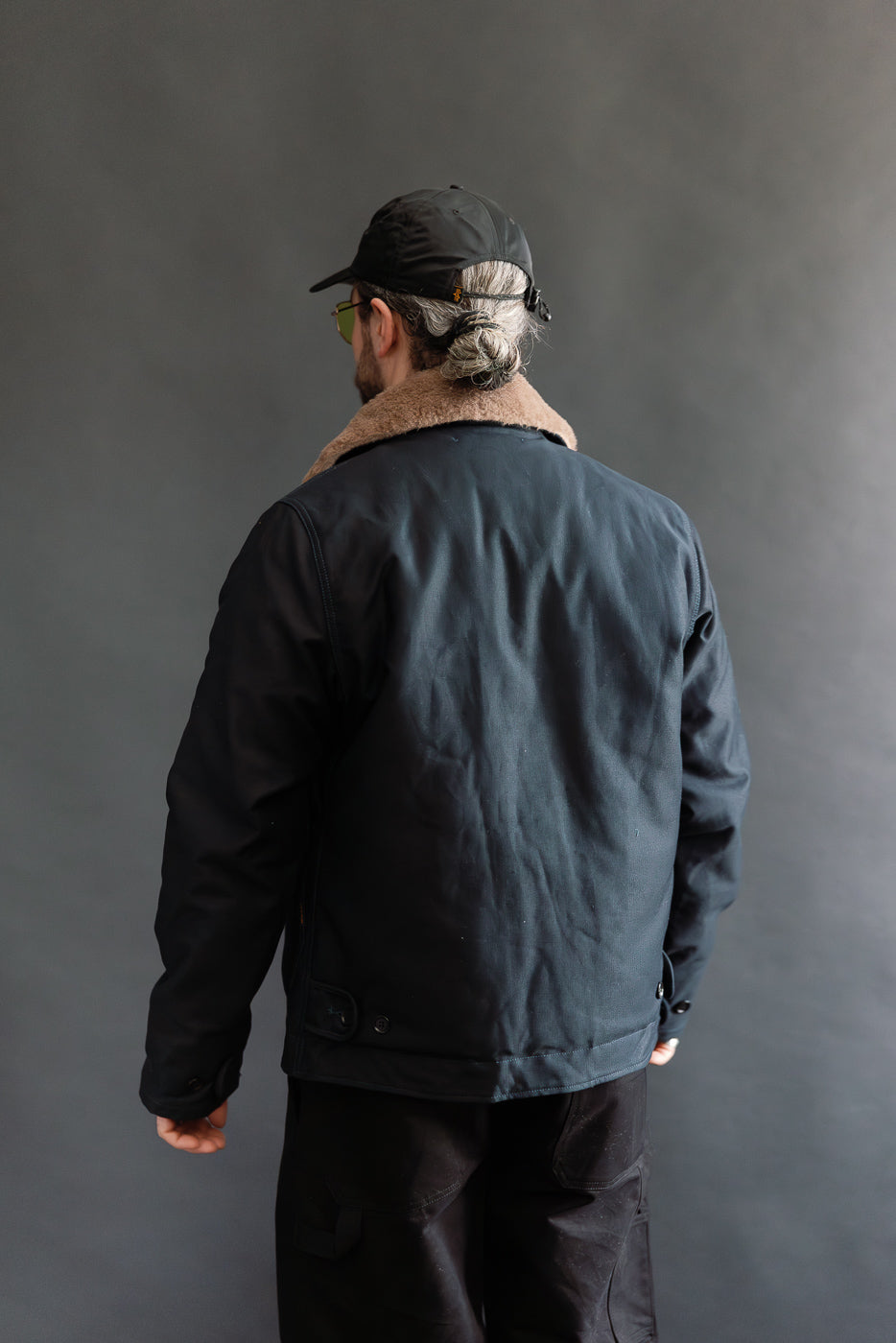 IHM-35-NAV Whipcord N1 Deck Jacket - Navy