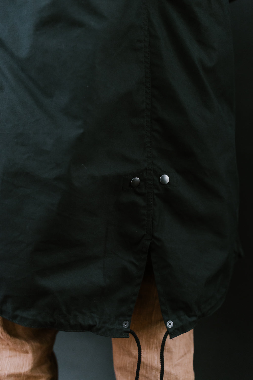 IHM-38-BLK - 5oz Quilted Lining M-51 Type Field Coat - Black