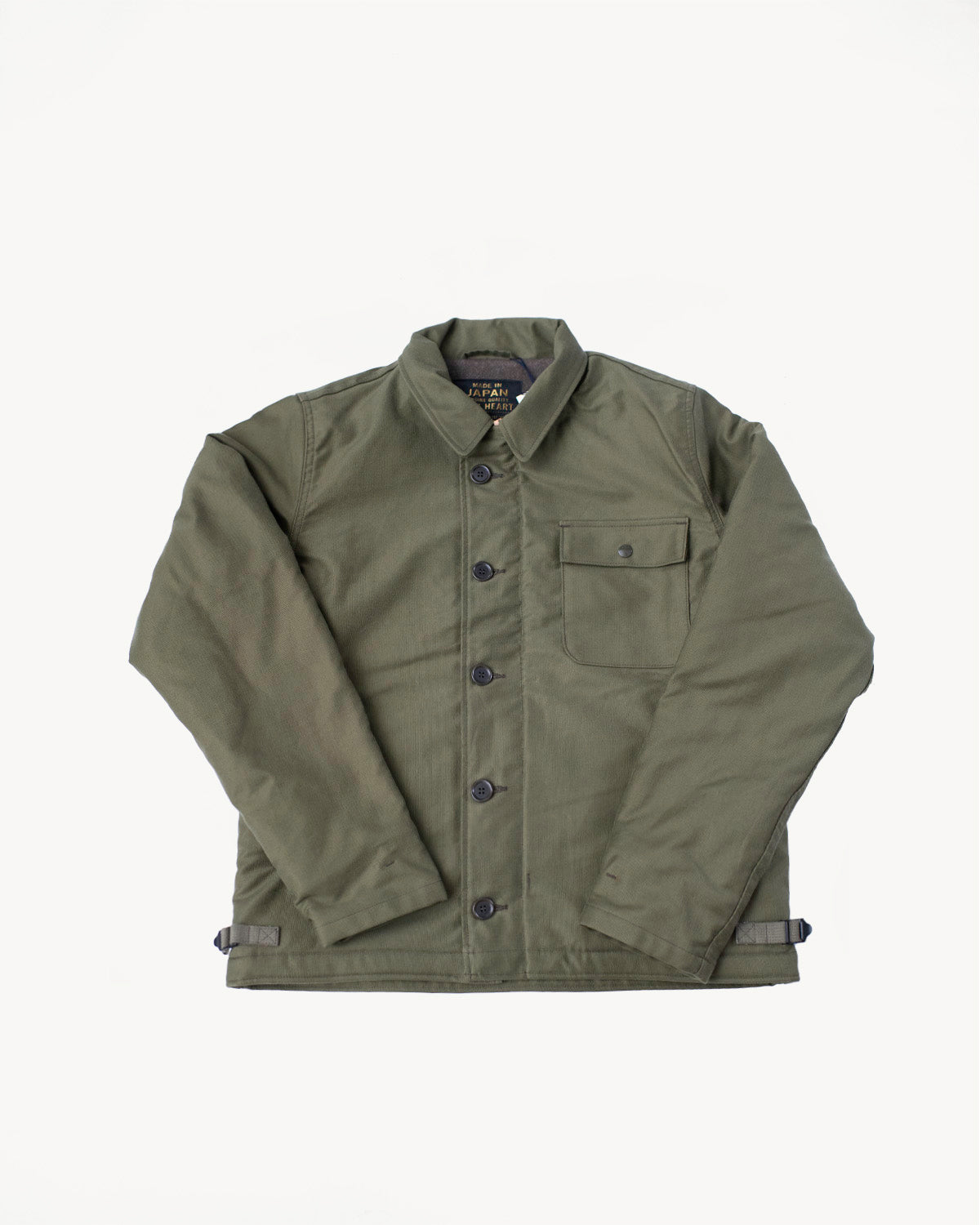 IHM-40-GRN - Whipcord A2 Deck Jacket - Olive Drab Green