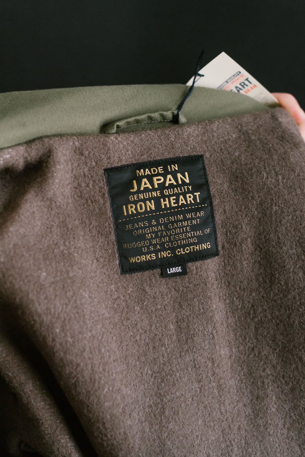 IHM-40-GRN - Whipcord A2 Deck Jacket - Olive Drab Green
