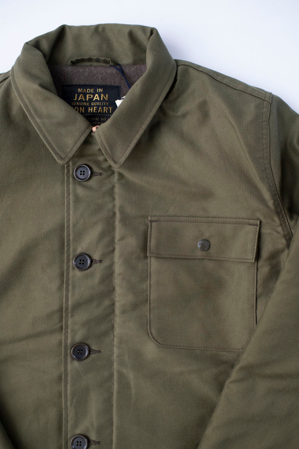 IHM-40-GRN - Whipcord A2 Deck Jacket - Olive Drab Green