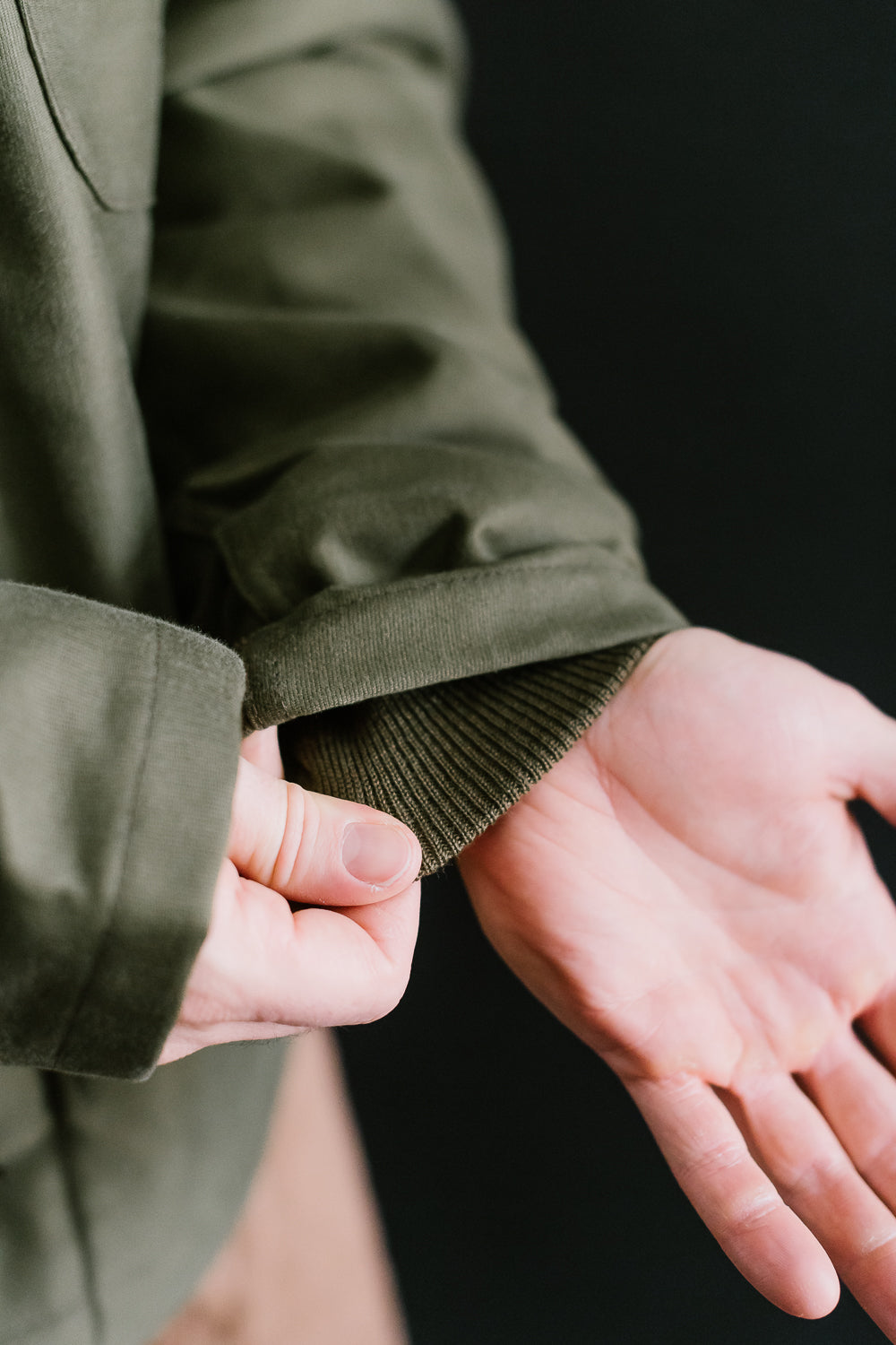 IHM-40-GRN - Whipcord A2 Deck Jacket - Olive Drab Green