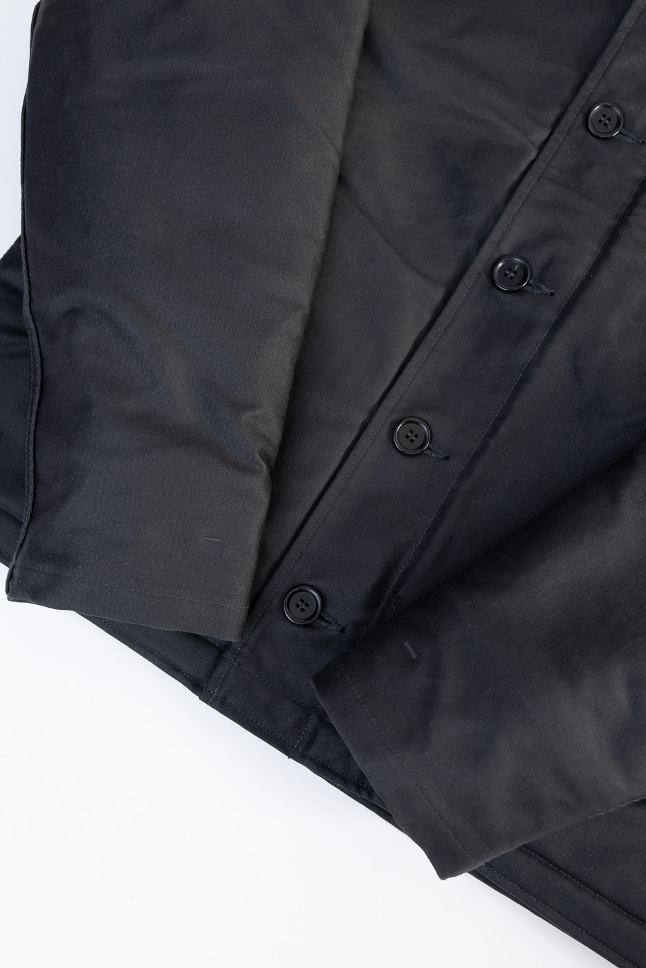 IHM-45-BLK - Oiled Whipcord A2 Deck Jacket - Black