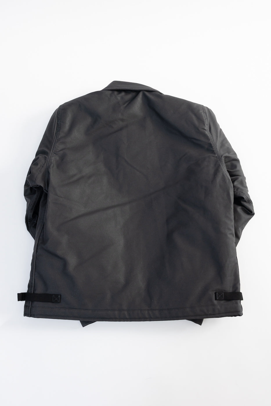 IHM-45-BLK - Oiled Whipcord A2 Deck Jacket - Black