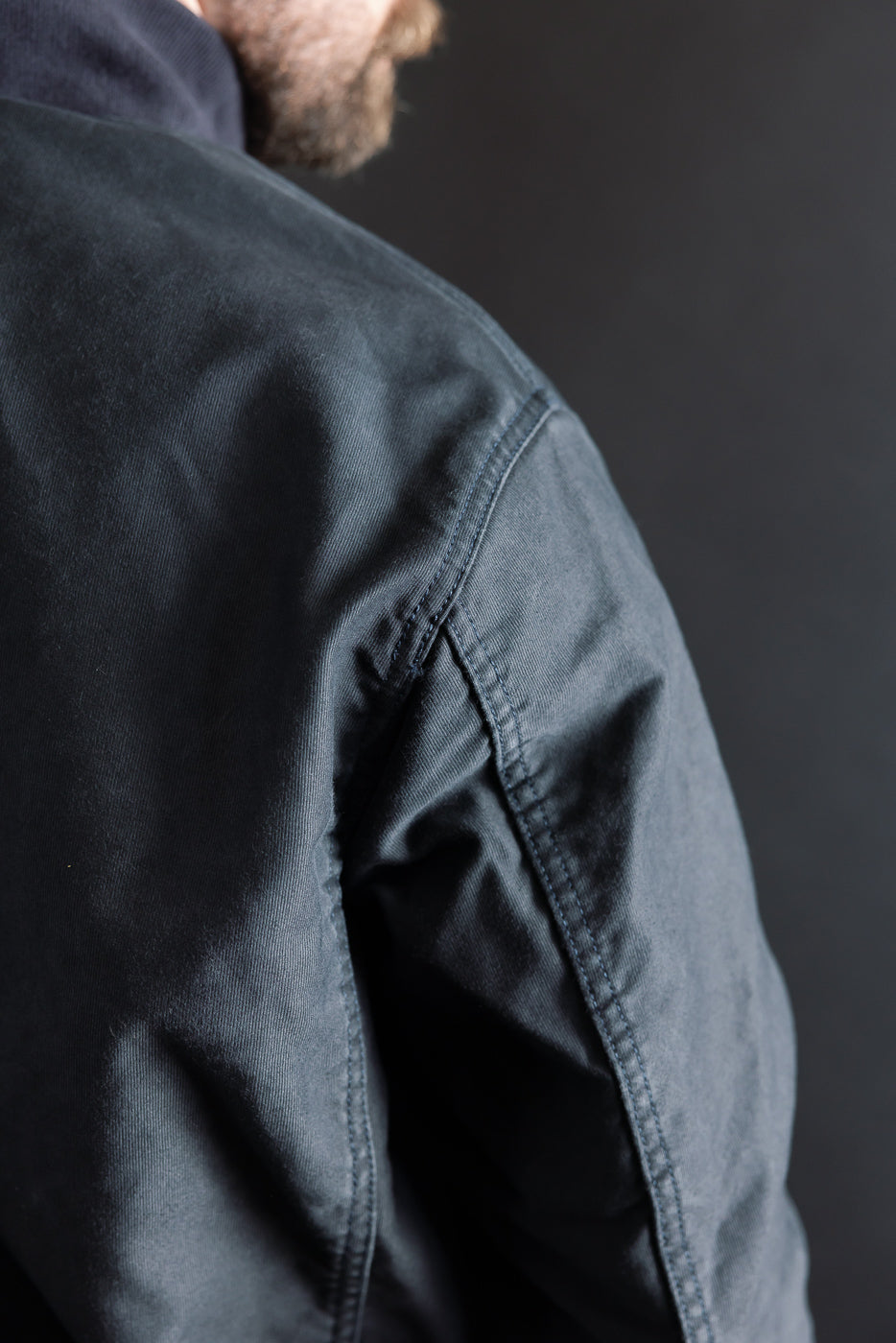 IHM-47-NAV - 12oz Whipcord Tanker Jacket - Navy