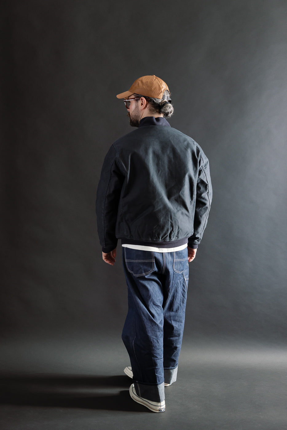 IHM-47-NAV - 12oz Whipcord Tanker Jacket - Navy