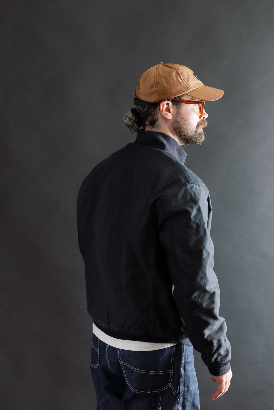 IHM-47-NAV - 12oz Whipcord Tanker Jacket - Navy