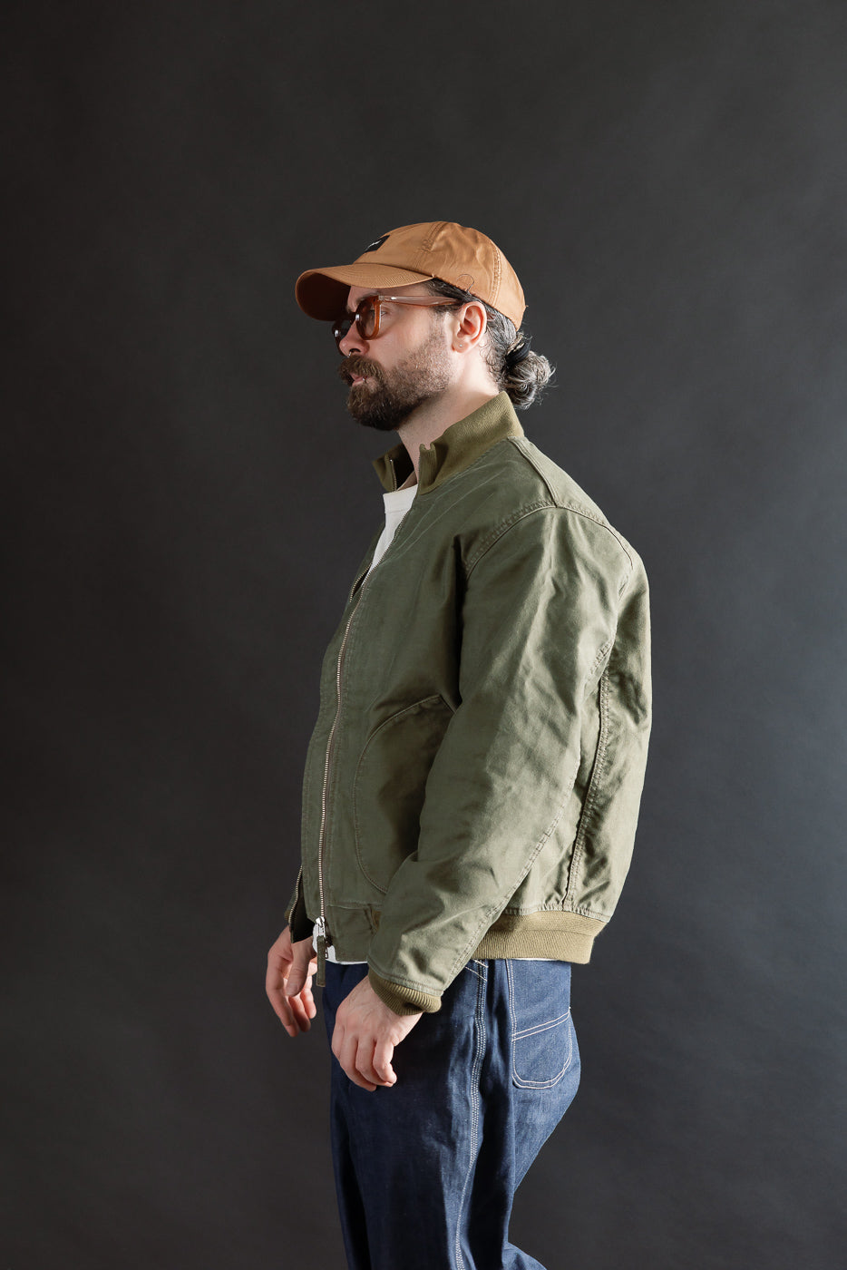 IHM-47-ODG - 12oz Whipcord Tanker Jacket - Olive Drab Green