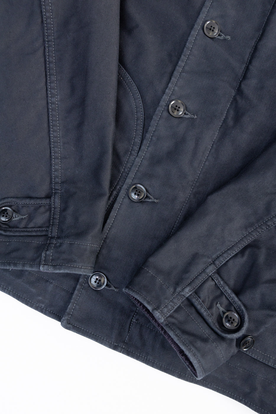 IHM-48-BLK - 12oz Whipcord Lightweight N1 Deck Jacket - Black