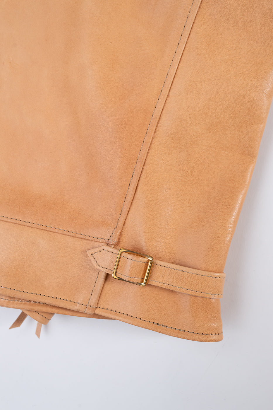 IHSB-TGN-NAT - Iron Heart x Simmons Bilt Mustang Horsehide Tailgunner - Natural