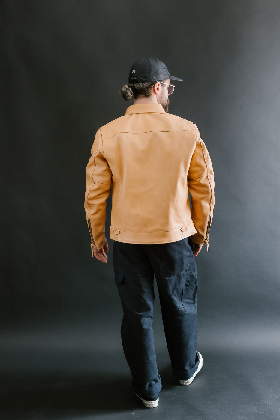 IHSB-TGN-NAT - Iron Heart x Simmons Bilt Mustang Horsehide Tailgunner - Natural