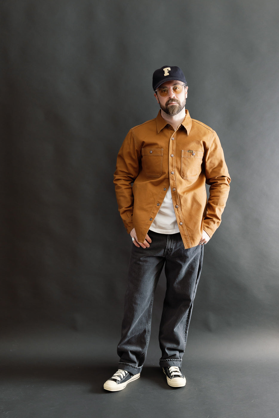 IHSH-189-BRN - 17oz Duck CPO Work Shirt 