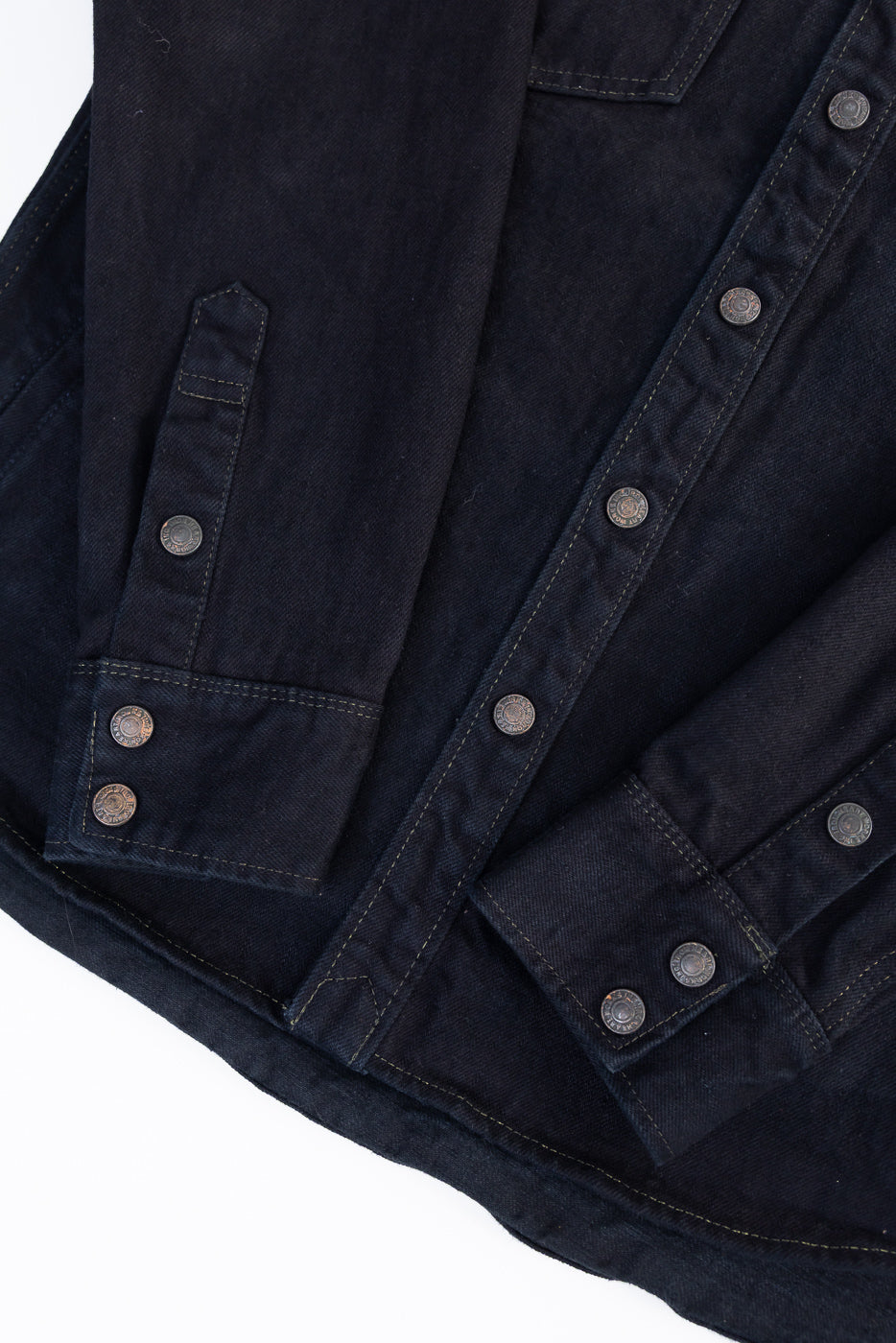 IHSH-293-OD - 18oz Vintage Selvedge Denim CPO Shirt - Indigo