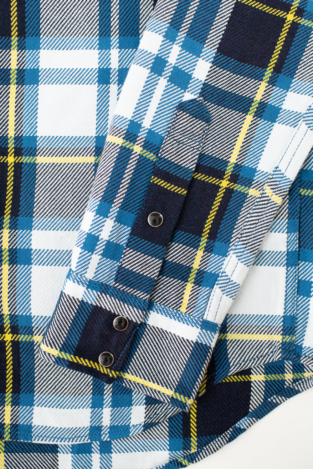 IHSH-390-BLU - 9oz Selvedge American Check Western Shirt - Blue