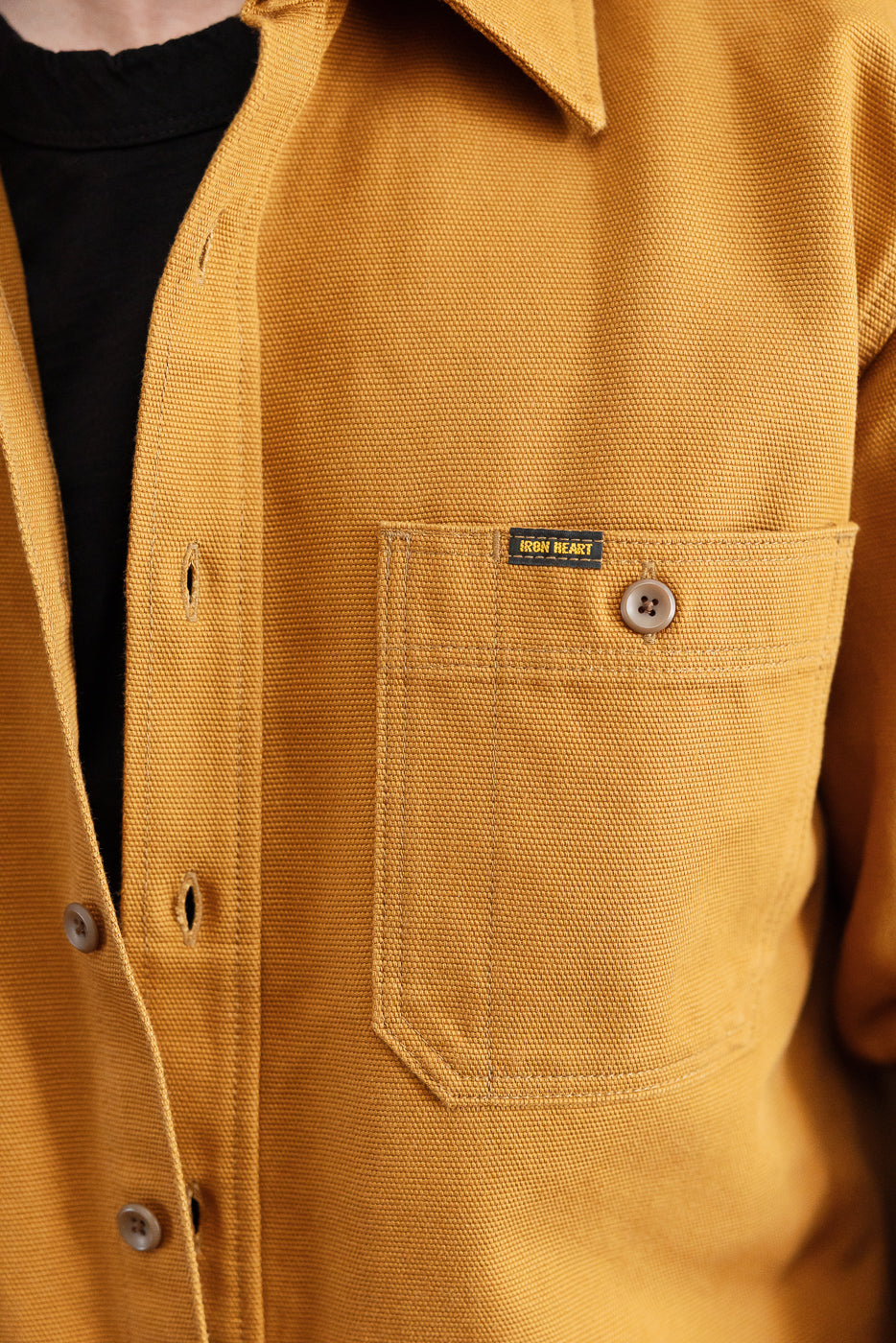 IHSH-423-CAM - 13oz Oxford Cloth Work Overshirt - Camel