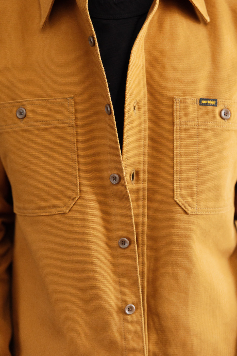 IHSH-423-CAM - 13oz Oxford Cloth Work Overshirt - Camel