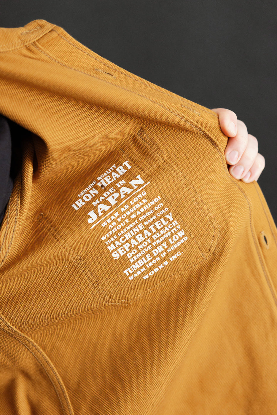 IHSH-423-CAM - 13oz Oxford Cloth Work Overshirt - Camel