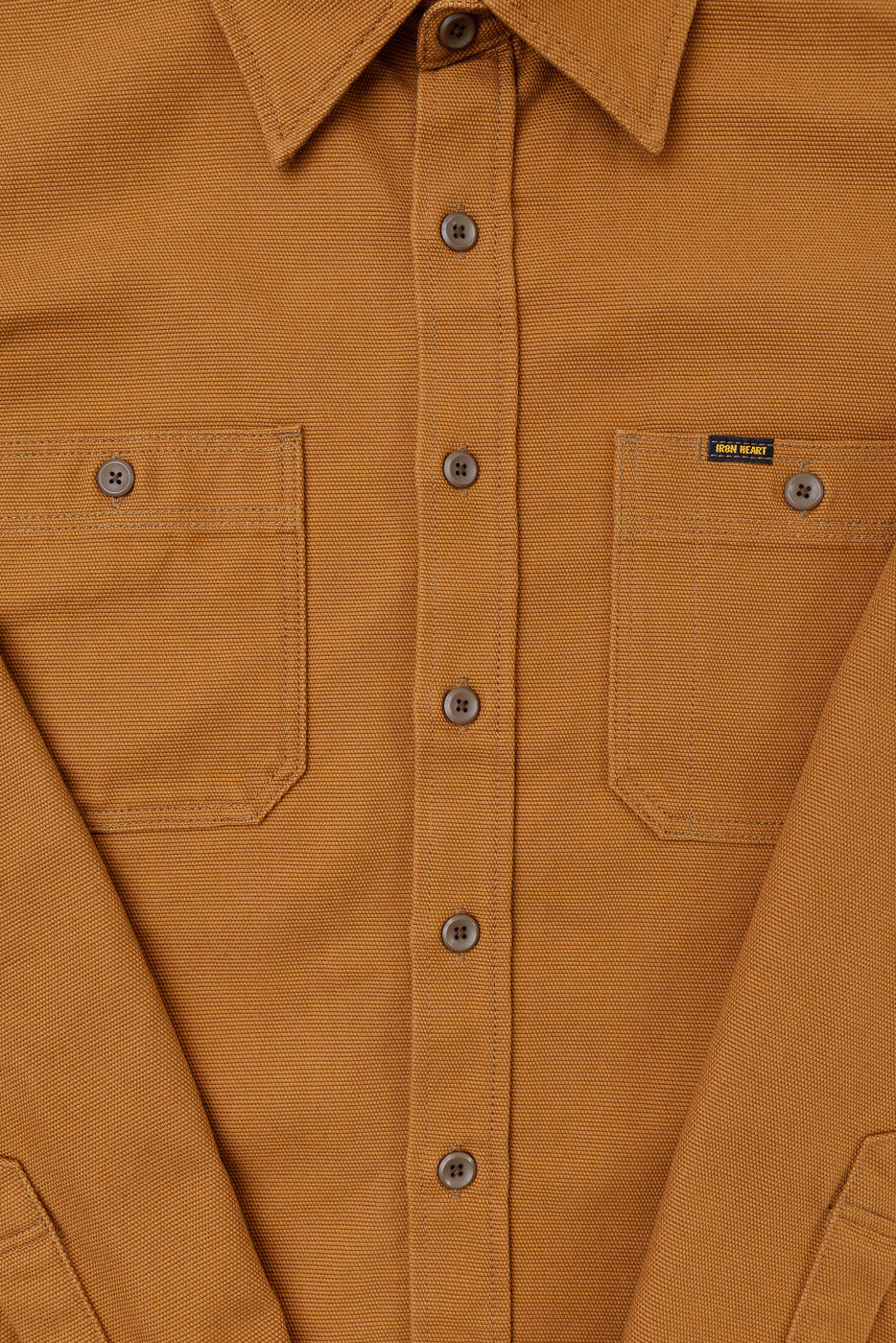 IHSH-423-CAM - 13oz Oxford Cloth Work Overshirt - Camel