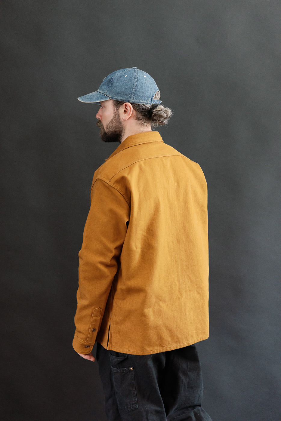 IHSH-423-CAM - 13oz Oxford Cloth Work Overshirt - Camel