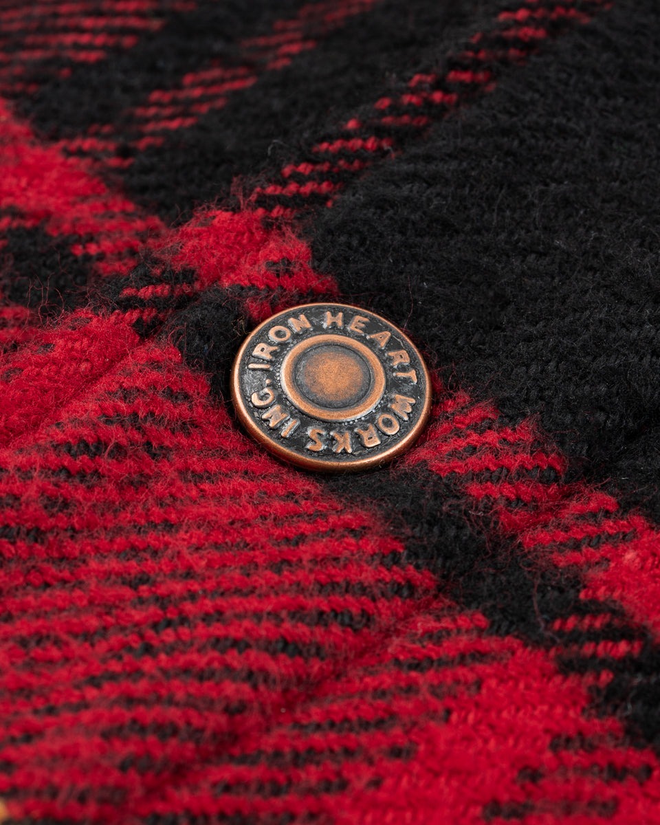 IHSH-433-RED - Heavy Flannel Rider’s Overshirt - Red