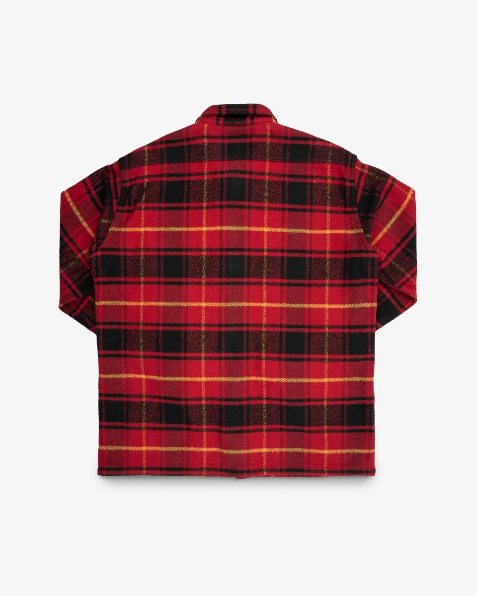 IHSH-433-RED - Heavy Flannel Rider’s Overshirt - Red