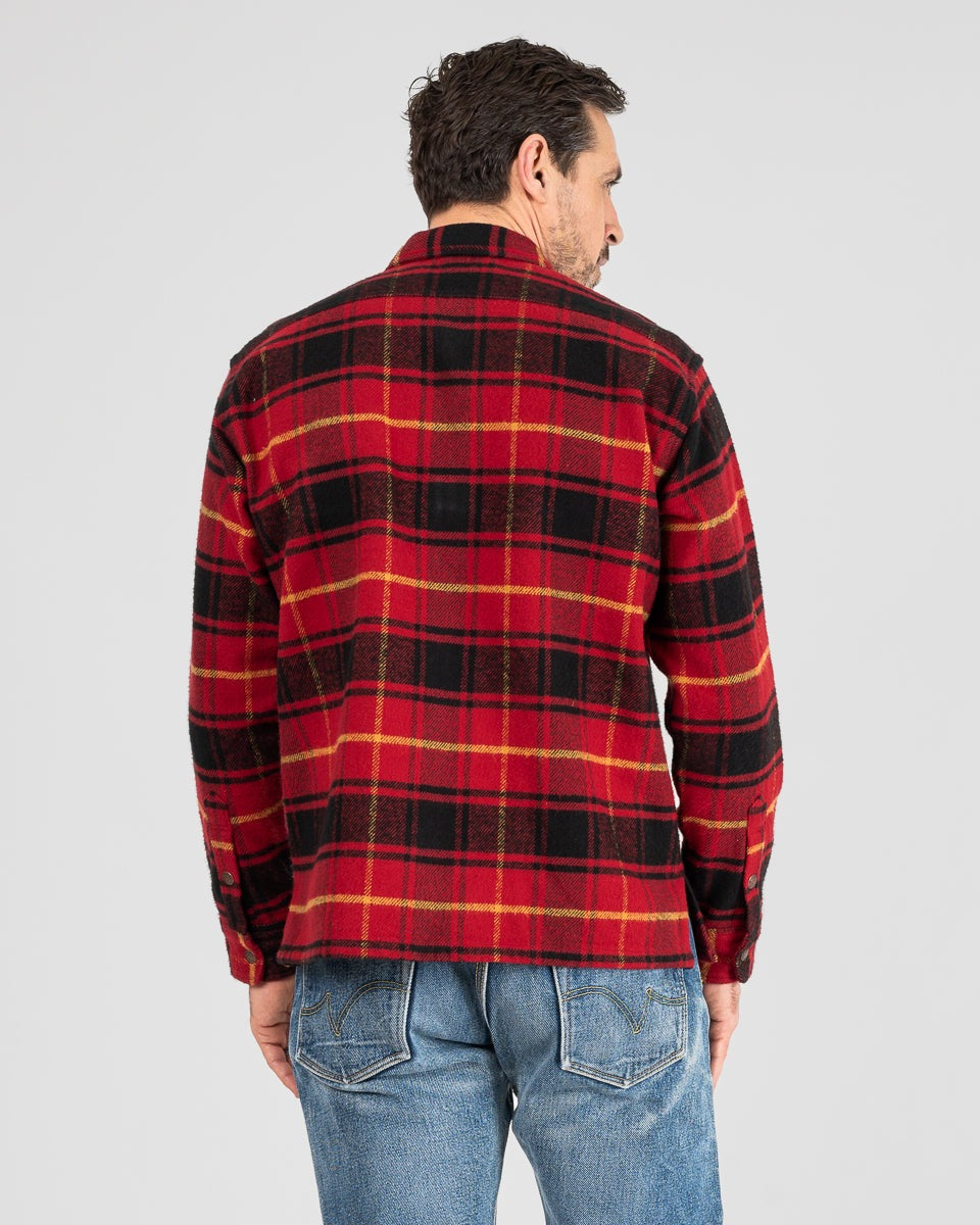 【time is on】PLAID HEAVY COTTON SHIRT HAPPY TIME Unisex Flannel Shirt – Thisisdreamz.com