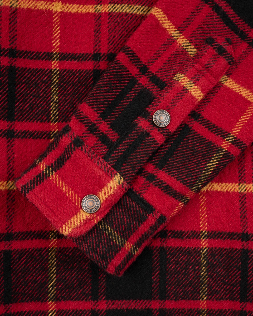 IHSH-433-RED - Heavy Flannel Rider’s Overshirt - Red