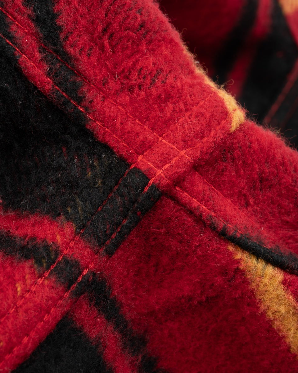 IHSH-433-RED - Heavy Flannel Rider’s Overshirt - Red