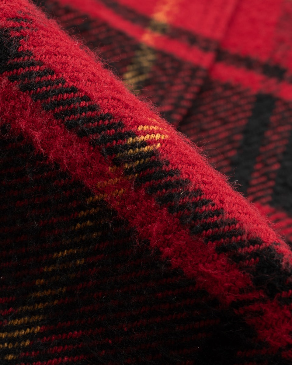 IHSH-433-RED - Heavy Flannel Rider’s Overshirt - Red