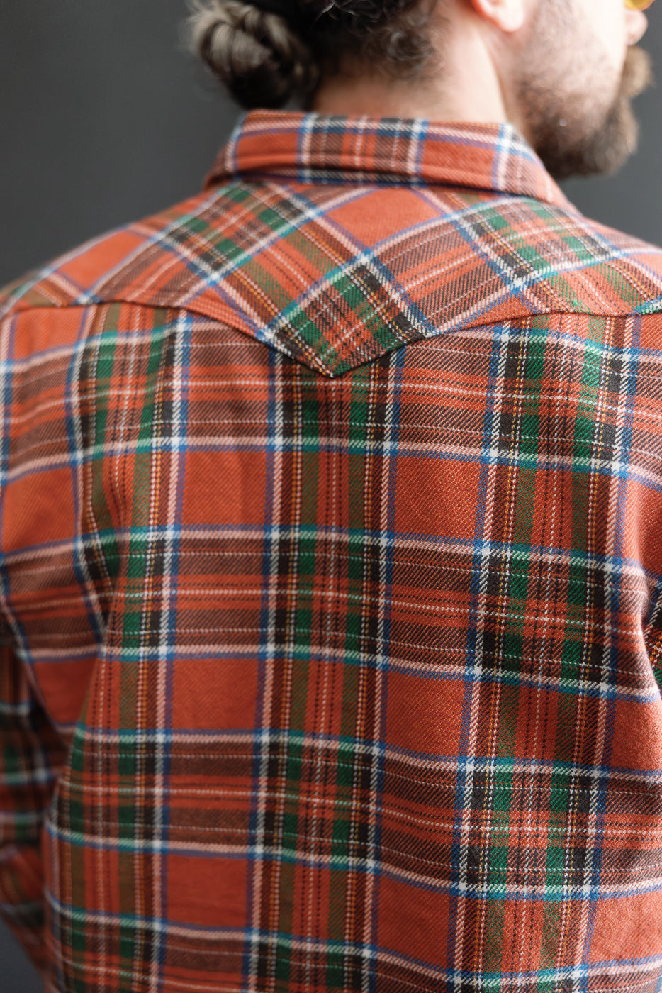 IHSH-436-RED - Ultra Heavy Flannel American Check Western Shirt - Red 