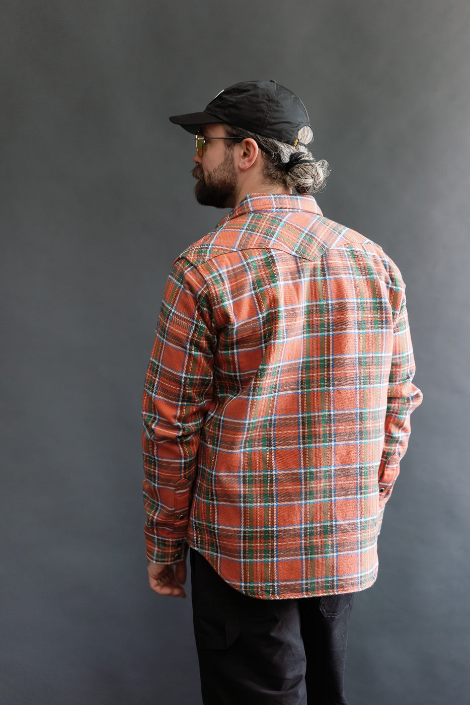 IHSH-436-RED - Ultra Heavy Flannel American Check Western Shirt - Red 