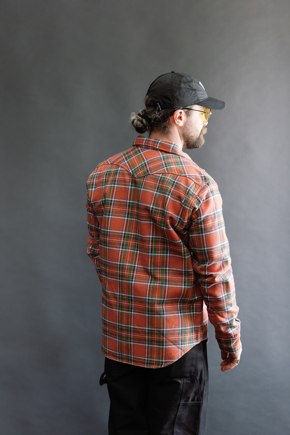IHSH-436-RED - Ultra Heavy Flannel American Check Western Shirt - Red 