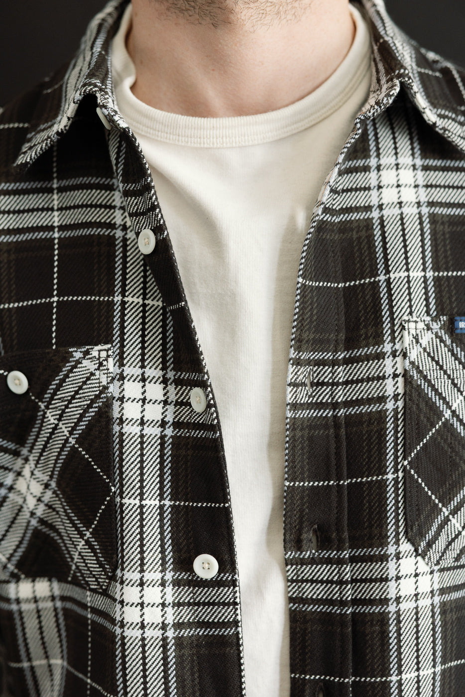 Close-up of male model, 5'9