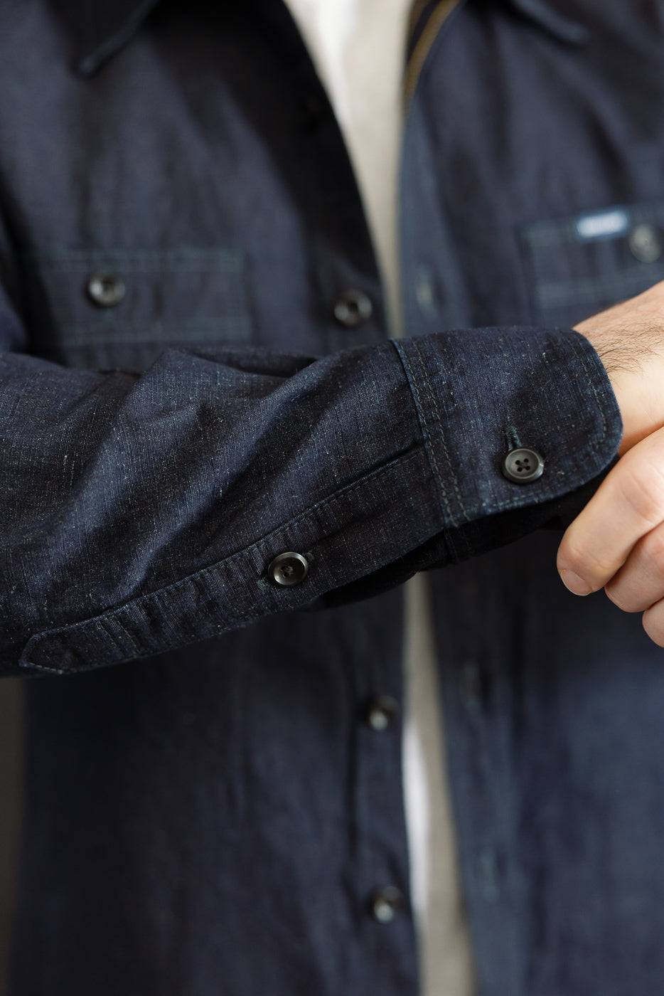 Close-up of male model, 5'9
