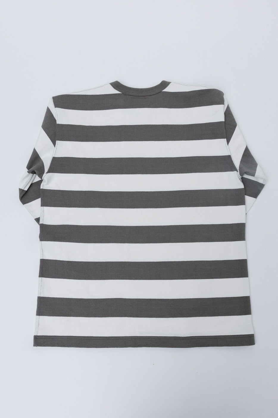 IHTB-01-GRY-WHT - 11oz Cotton Knit Long-Sleeved Sweater - Grey, White