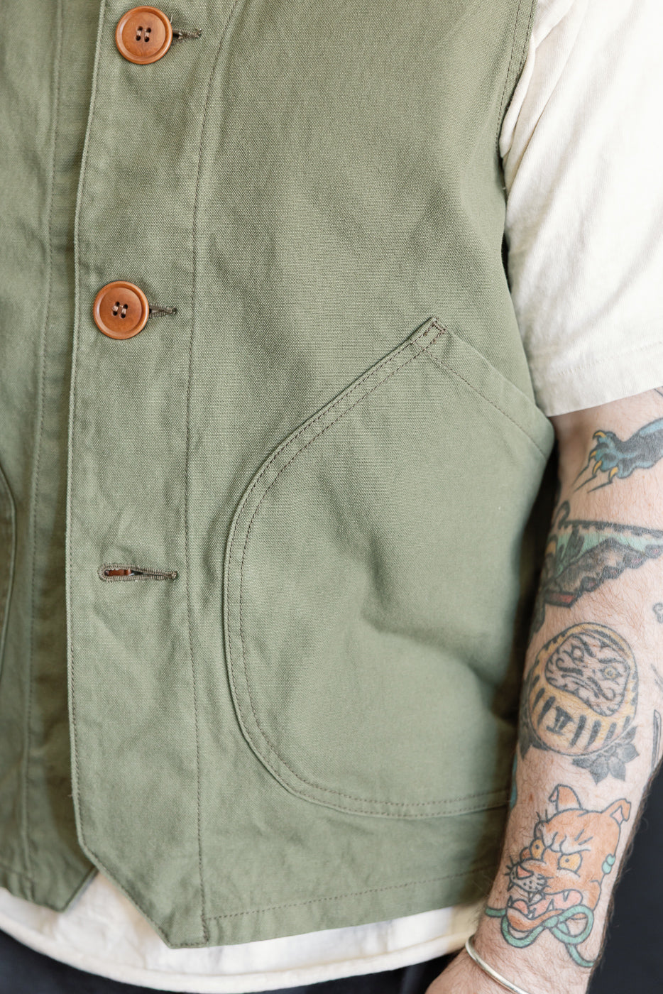 Close-up of male model 5'9