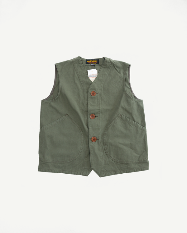IHV-52-OLV - 12oz Duck Canvas Hunting Vest - Olive | Dant