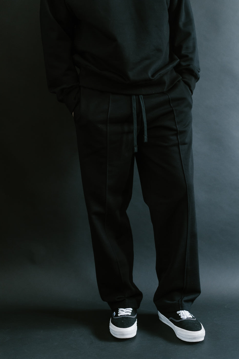 JM4517 - MZ Sweat Pintack Pants - 07 Black