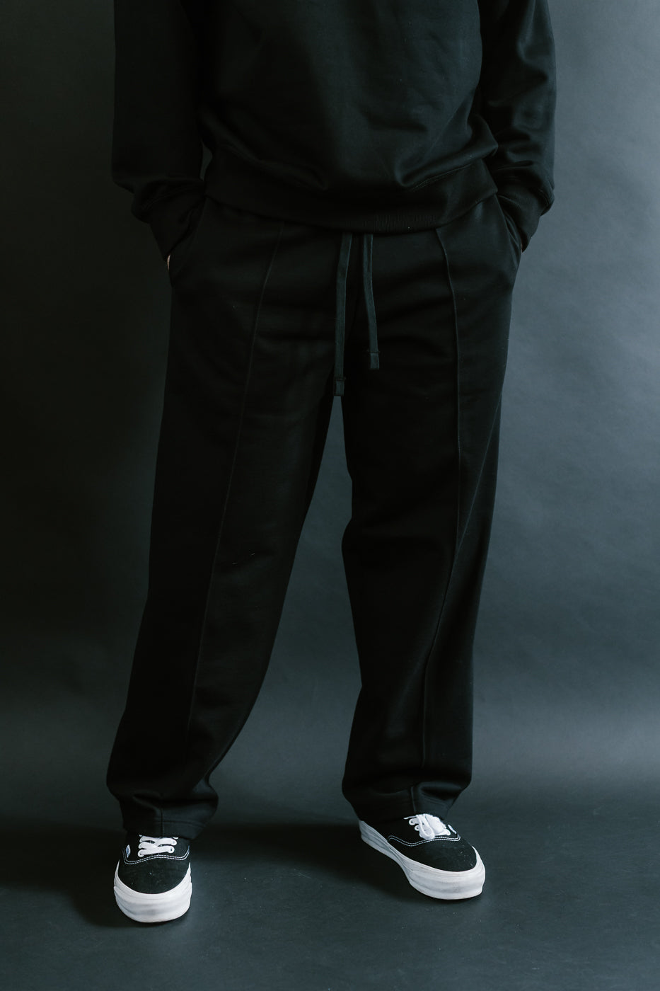 JM4517 - MZ Sweat Pintack Pants - 07 Black