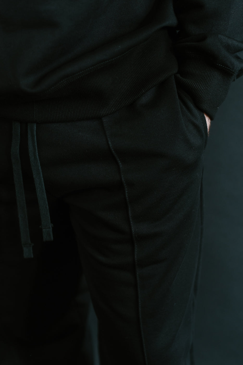 JM4517 - MZ Sweat Pintack Pants - 07 Black