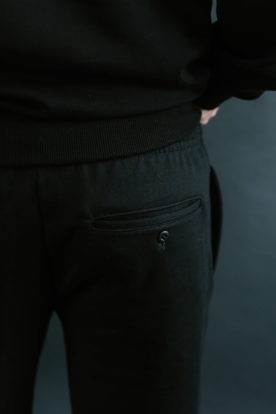JM4517 - MZ Sweat Pintack Pants - 07 Black