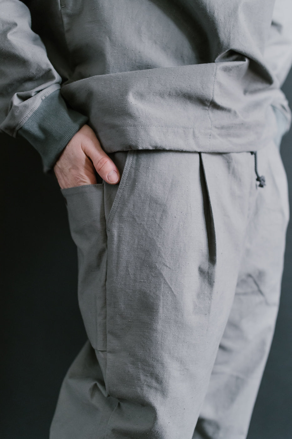 JM4507 - Back Nep Ump Pants - 330 True Gray