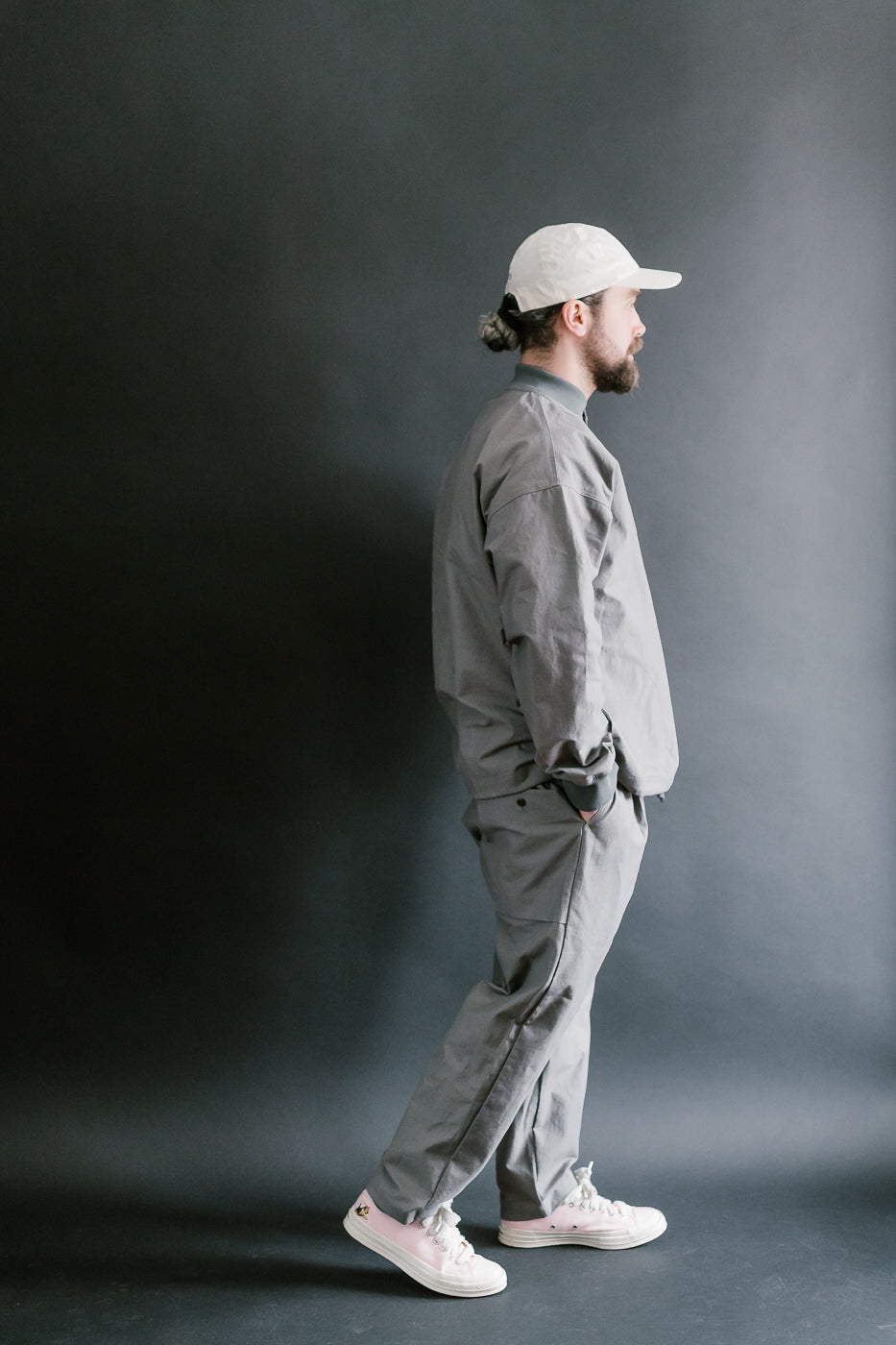 JM4507 - Back Nep Ump Pants - 330 True Gray