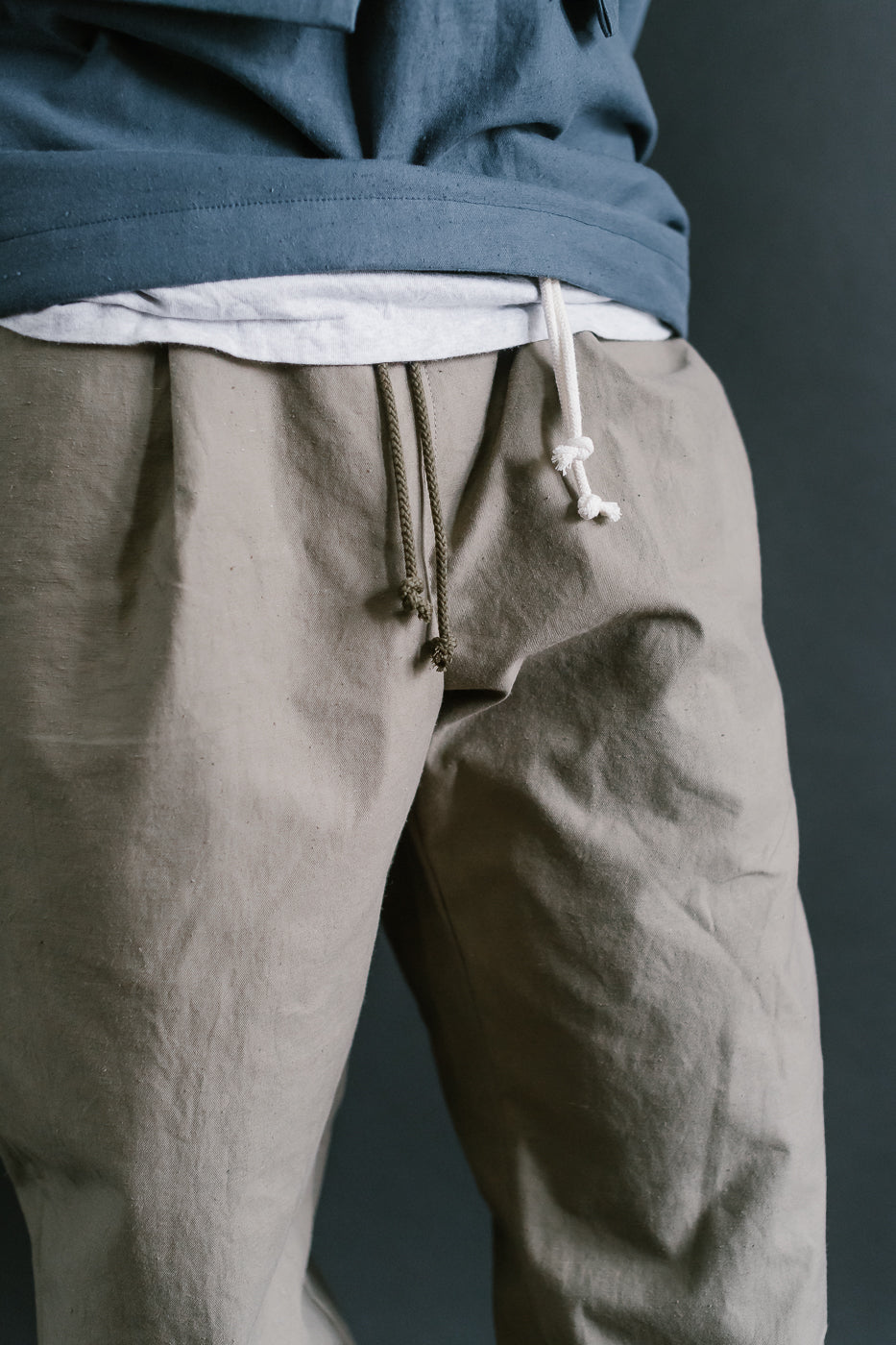 JM4507 - Back Nep Ump Pants - 338 Sepia